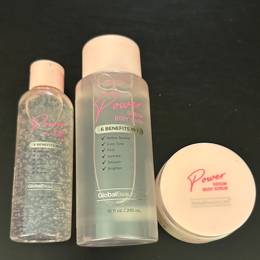 Power Serum Body Wash Scrub & In Shower Oil 6 benefits in 1